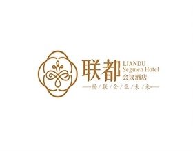 【聯(lián)都會議酒店】星級酒店LOGO設(shè)計圖片大全,酒店標(biāo)志設(shè)計理念